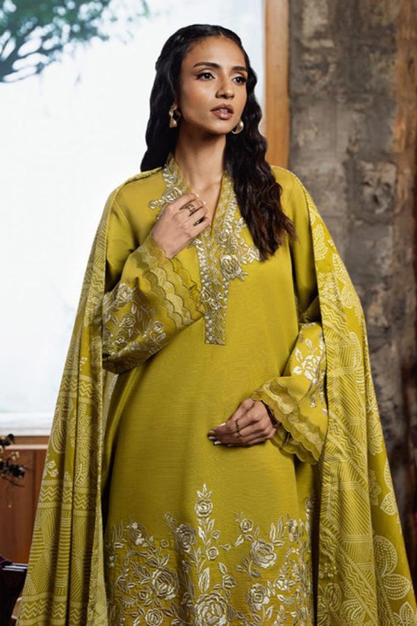 Fall Winter 24 - 3 Piece - Embroidered Light Khaddar Suit 3PEDY24DFV89 Online