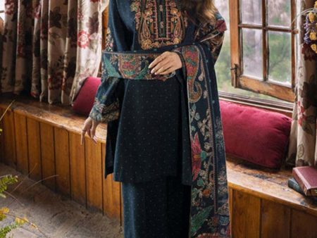 Fall Winter 24 - 3 Piece - Embroidered Khaddar Suit 3PEDY24V83UC Sale