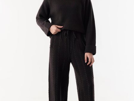 Stitched Knitted Sweater Co-ord - FW24WSU034FP2T Fashion