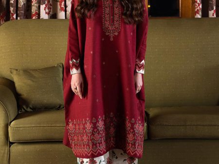 Fall Winter 24 - 2 Piece - Embroidered Khaddar Suit 0U2TEDY24V83 For Cheap