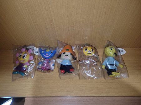 1998 Bandai Parappa The Rapper Characters Keychains (set of 5)  - toy action figure gadgets For Discount