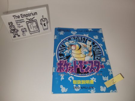 Pokemon Blue GB MANUAL ONLY - Nintendo GB GameBoy Sale